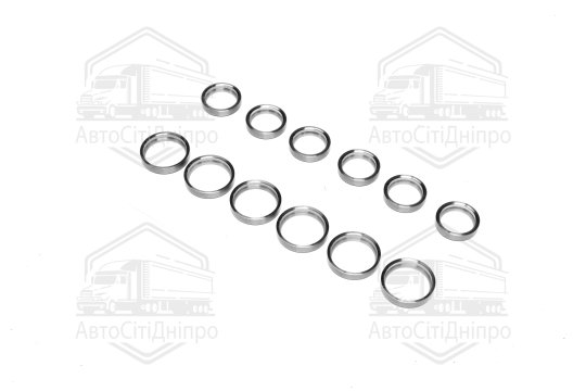 Кільця сідел клапанів ДВЗ Еталон, ТАТА Е1-Е4 компл. 12шт (RIDER)