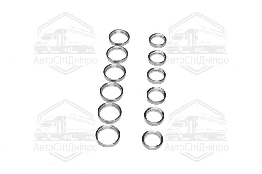 Кільця сідел клапанів ДВЗ Еталон, ТАТА Е1-Е4 компл. 12шт (RIDER)