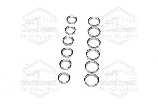 Кільця сідел клапанів ДВЗ Еталон, ТАТА Е1-Е4 компл. 12шт (RIDER)