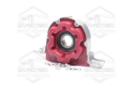 Опора валу карданного ВОЛГА,ГАЗЕЛЬ нового зраз. з кронштейном (гумка СИЛІКОН, підшипник RIDER) RIDER