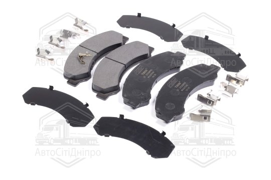 Колодка гальмівна ISUZU NPR75, АTAMAN Е3,Е4,Е5 з пластинами та установчим комплектом LONG LIFE(RIDER