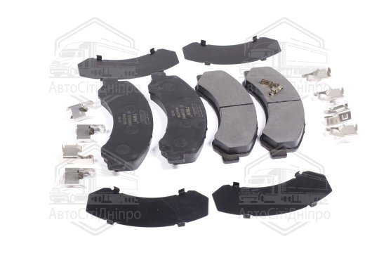 Колодка гальмівна ISUZU NPR75, АTAMAN Е3,Е4,Е5 з пластинами та установчим комплектом LONG LIFE(RIDER