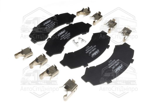 Пластини термічні з установчим комплектом колодки гальмівної ISUZU NPR75, АTAMAN  Е3,Е4,Е5 (RIDER)