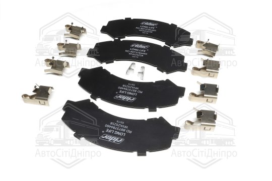 Пластини термічні з установчим комплектом колодки гальмівної ISUZU NPR75, АTAMAN  Е3,Е4,Е5 (RIDER)