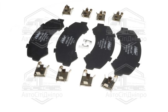 Пластини термічні з установчим комплектом колодки гальмівної ISUZU NPR75, АTAMAN  Е3,Е4,Е5 (RIDER)