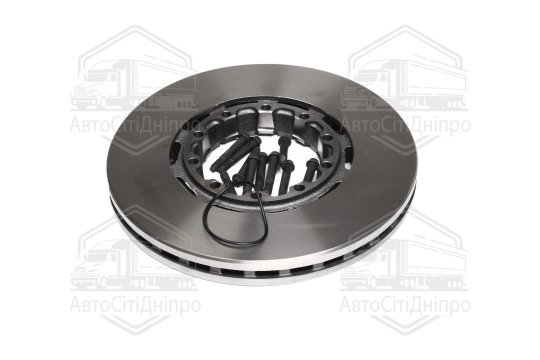 Диск гальмівний (з монтажним комплектом) SAF SN7 лінейка STANDARD (RIDER)