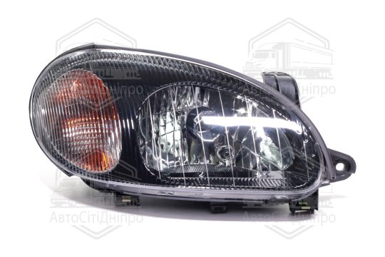 Фара пра. (чорн. корпус +чорна маска) DW LANOS (TEMPEST)