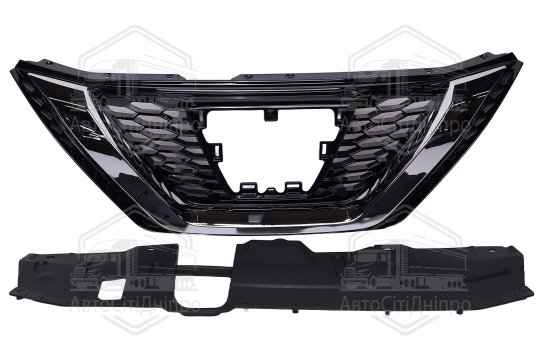 Решітка радіатора NIS QASHQAI 17-21 (TEMPEST)