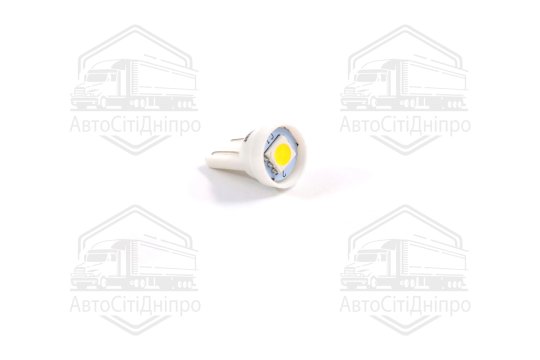 Лампа LED б / ц габарит і панель приладів T10-1SMD (розмір 5050) 24 ТЕПЛА БІЛИЙ <TEMPEST>