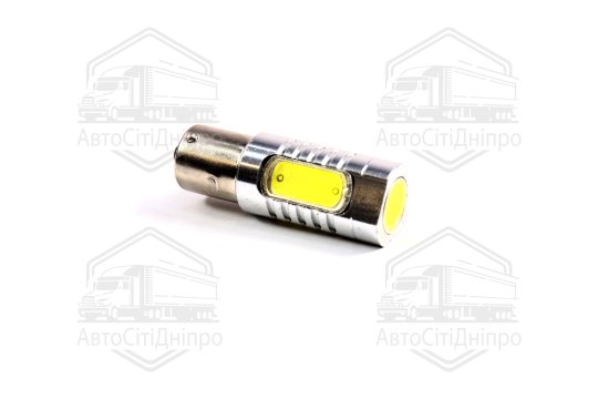 Лампа LED вказівників поворотів і стоп-сигналів 4SMD Мега-LED BA15s 12V WHITE <TEMPEST>