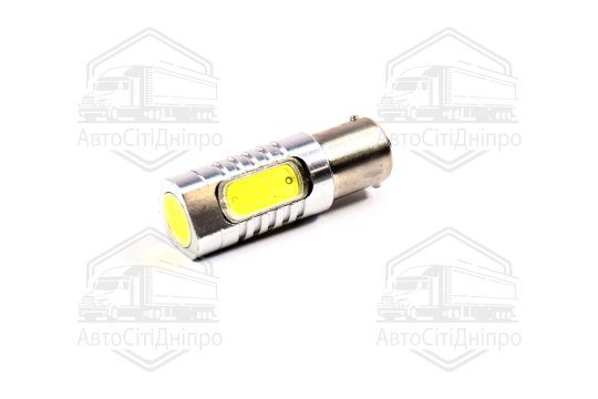 Лампа LED вказівників поворотів і стоп-сигналів 4SMD Мега-LED BA15s 12V WHITE <TEMPEST>