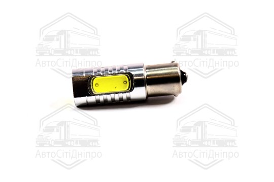 Лампа LED вказівників поворотів і стоп-сигналів 4SMD Мега-LED BA15s 12V WHITE <TEMPEST>