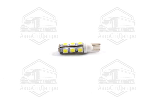 Лампа LED б / ц габарит і панель приладів T10 13SMD W5W 12V WHITE <TEMPEST>