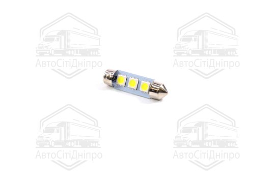 Лампа LED Софітні C5W 24V T11x39-S8.5 (3 SMD size5050) білий <TEMPEST>