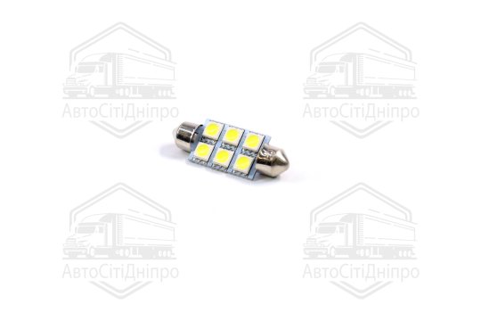 Лампа LED Софітні C5W 24V T11x39-S8.5 (6 SMD size5050) білий <TEMPEST>