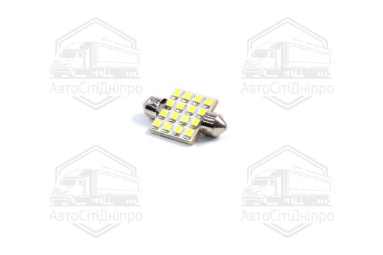 Лампа LED Софітні C5W 12V T11x36-S8.5 (16 SMD 2835) WHITE <TEMPEST>