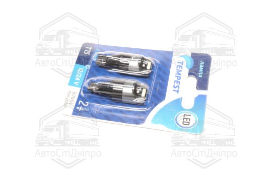 Лампа LED б / ц габарит, задній хід, салон 12 / 24V T15 4SMD Non-polar WHITE 2шт.блістер <TEMPEST PL