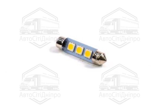 Лампа LED Софітні C5W 12V T11x41-S8.5 (3 SMD, розмір 5050) WARM WHITE <TEMPEST>