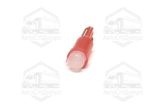 Лампа LED б / ц панель приладів, підсвічування кнопок Т5-02 (1SMD) W2,0 х4,6d червона 12V <TEMPEST>