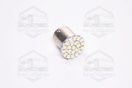 Лампа LED покажчиків поворотів і стоп-сигналів 24V R5W BA15S 22SMD WHITE <TEMPEST>