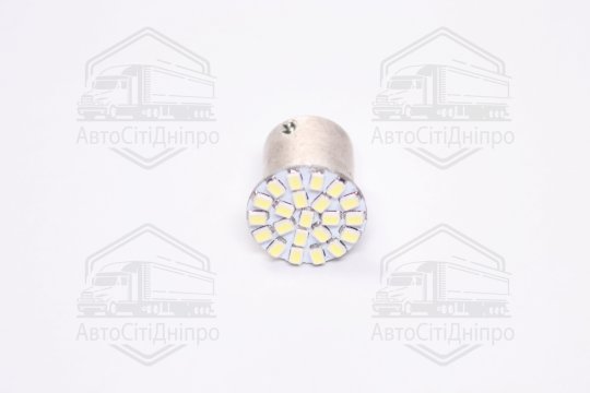 Лампа LED покажчиків поворотів і стоп-сигналів 24V R5W BA15S 22SMD WHITE <TEMPEST>
