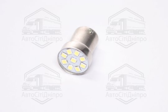 Лампа LED покажчиків поворотів і стоп-сигналів 24V R5W BA15S 9SMD WHITE <TEMPEST>