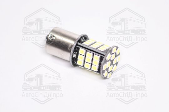 Лампа LED покажчиків поворотів і стоп-сигналів 12V BA15S 48SMD WHITE <TEMPEST>