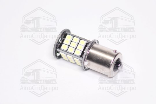 Лампа LED покажчиків поворотів і стоп-сигналів 12V BA15S 48SMD WHITE <TEMPEST>