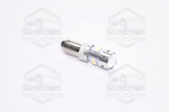 Лампа LED  габарит, панель приладів, 24V T4W (BA9S) 8SMD CANBUS WHITE <TEMPEST>