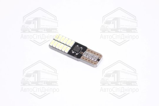 Лампа LED б/ц  габарит,панель приладів, салон 12V T10(W5W) W2.1x9.5D 24SMD CANBUS N.P WHITE<TEMPEST>