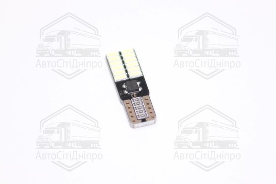 Лампа LED б/ц  габарит,панель приладів, салон 12V T10(W5W) W2.1x9.5D 24SMD CANBUS N.P WHITE<TEMPEST>