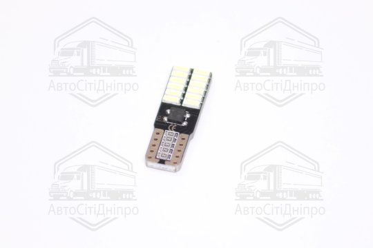 Лампа LED б/ц  габарит,панель приладів, салон 12V T10(W5W) W2.1x9.5D 24SMD CANBUS N.P WHITE<TEMPEST>