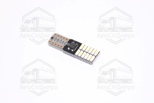 Лампа LED б/ц  габарит,панель приладів, салон 12V T10(W5W) W2.1x9.5D 24SMD CANBUS N.P WHITE<TEMPEST>