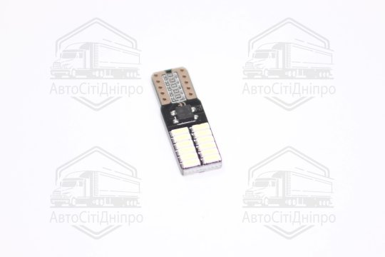 Лампа LED б/ц  габарит,панель приладів, салон 12V T10(W5W) W2.1x9.5D 24SMD CANBUS N.P WHITE<TEMPEST>