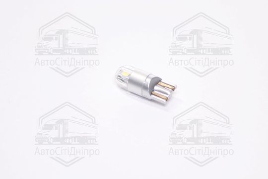 Лампа LED б/ц  габарит,панель приладів, салон 24V T10 (W5W) w2.1x9.5d 2SMD N.P WHITE  <TEMPEST>
