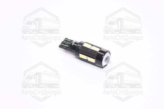 Лампа LED б / ц габарит, панель приладів, салон 12V T10 (W5W) W2.1x9.5D 10SMD CANBUS WHITE <TEMPEST>