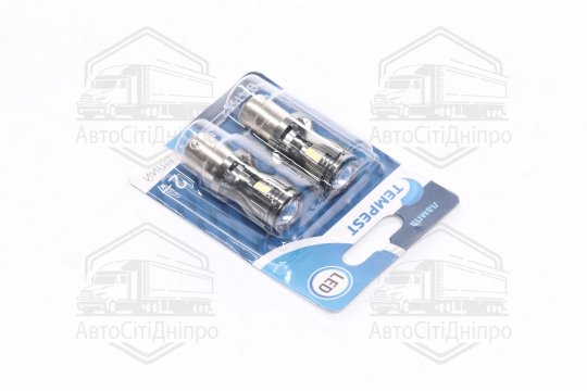 Лампа LED покажчиків поворотів і стоп-сигналів 24V BA15S 14SMD WHITE <TEMPEST>