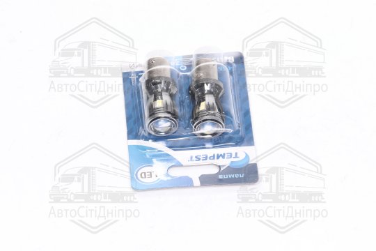 Лампа LED покажчиків поворотів і стоп-сигналів 24V BA15S 14SMD WHITE <TEMPEST>