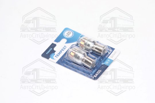 Лампа LED покажчиків поворотів і стоп-сигналів 12V BA15S 15SMD WHITE <TEMPEST>