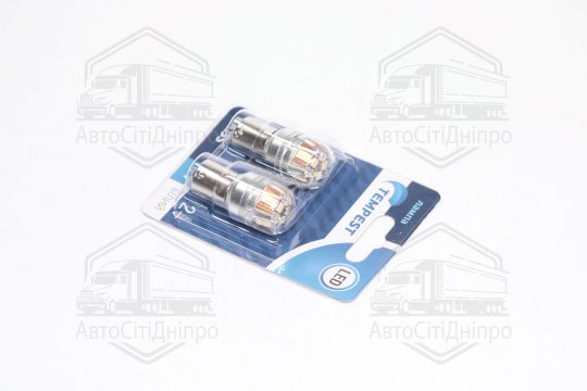 Лампа LED покажчиків поворотів і стоп-сигналів 12V BA15S 15SMD WHITE <TEMPEST>
