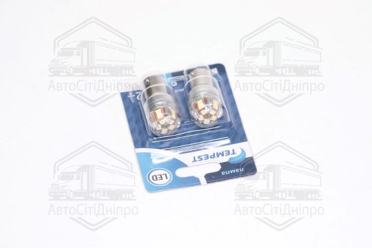 Лампа LED покажчиків поворотів і стоп-сигналів 12V BA15S 15SMD WHITE <TEMPEST>