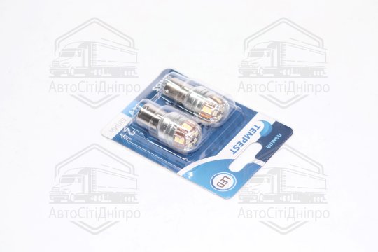 Лампа LED покажчиків поворотів і стоп-сигналів 24V BA15S 15SMD WHITE <TEMPEST>