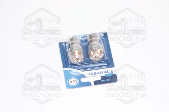 Лампа LED покажчиків поворотів і стоп-сигналів 24V BA15S 15SMD WHITE <TEMPEST>