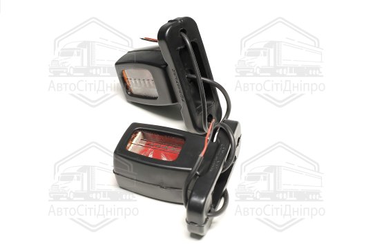 Ліхтар габаритний 24V LED (трикольоровий прямий міні) (TEMPEST)