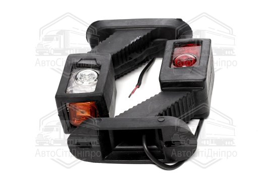 Ліхтар габаритний 24V LED (трикольоровий кривий лонг) L+R (ціна за 1 шт) (TEMPEST)