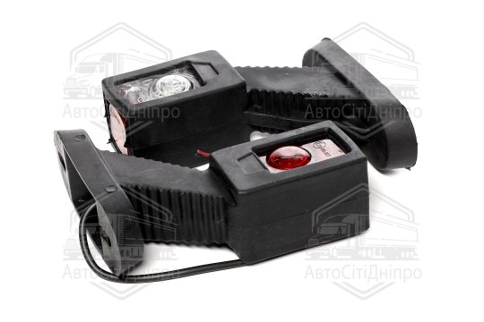 Ліхтар габаритний 24V LED (трикольоровий кривий лонг) L+R (ціна за 1 шт) (TEMPEST)