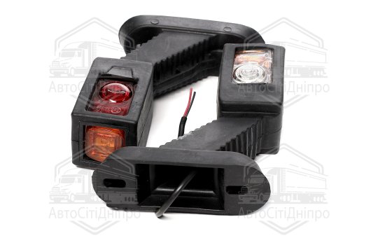 Ліхтар габаритний 24V LED (трикольоровий кривий лонг) L+R (ціна за 1 шт) (TEMPEST)