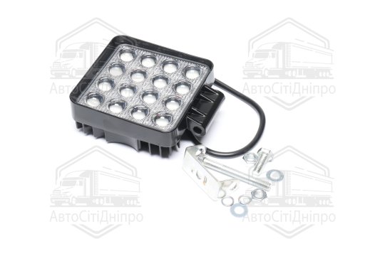 Фара LED додаткова GOLD 5D 24V/48W, 16 діод, (квадратна), широкий промінь (TEMPEST)