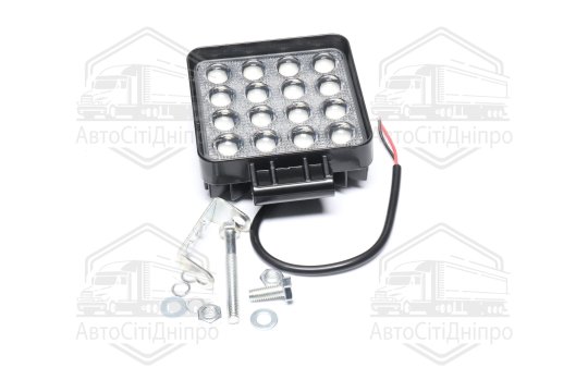 Фара LED додаткова GOLD 5D 24V/48W, 16 діод, (квадратна), широкий промінь (TEMPEST)