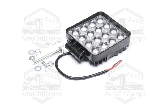 Фара LED додаткова GOLD 5D 24V/48W, 16 діод, (квадратна), широкий промінь (TEMPEST)